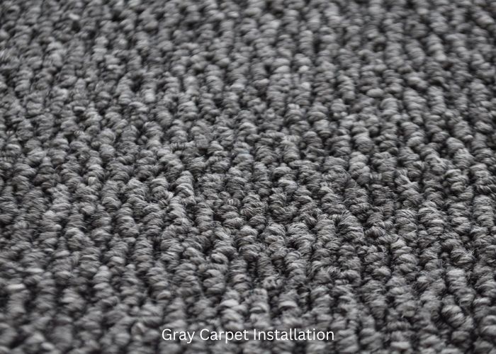 Gray Carpet Installation