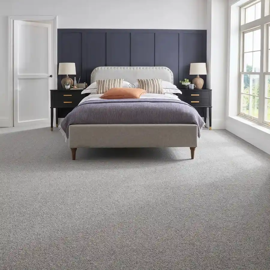 Grey shaggy carpet For Bedroom