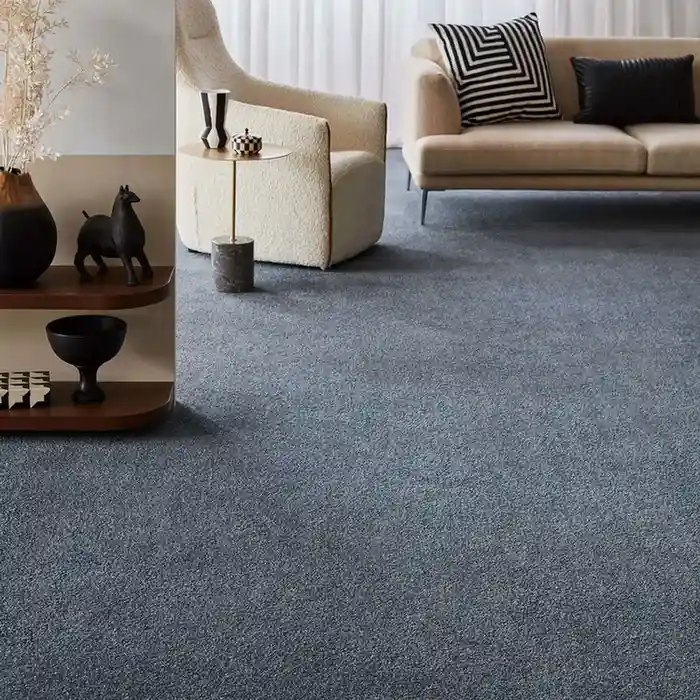 Grey wool carpet