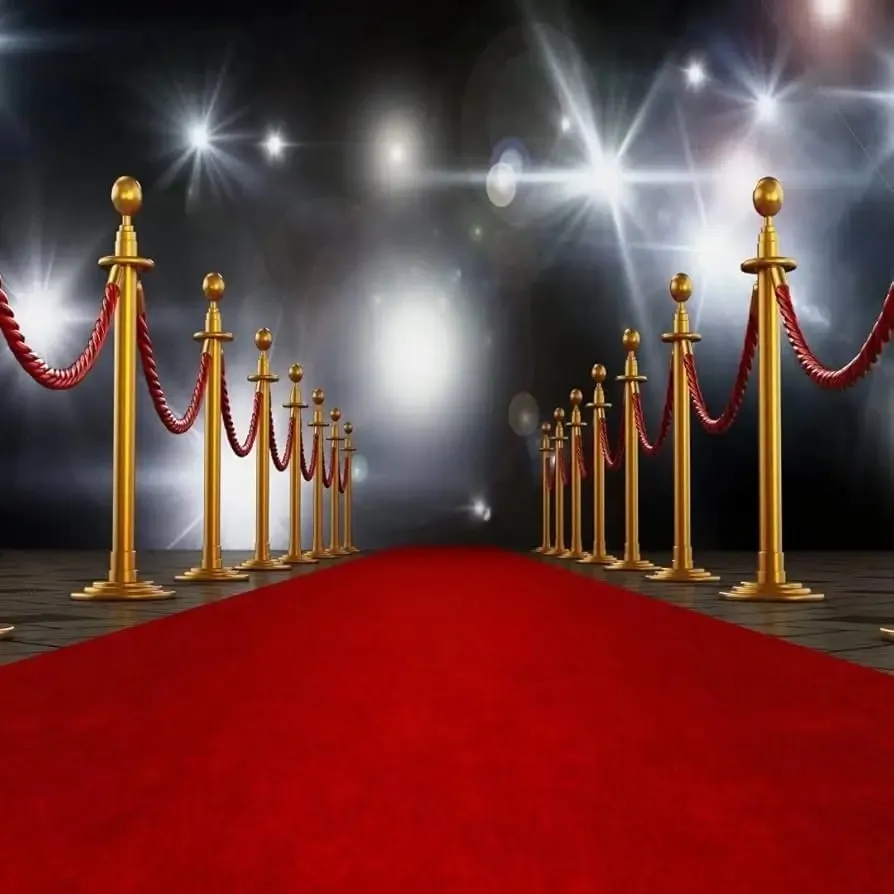 Premium red carpet with intricate design for Dubai interiors