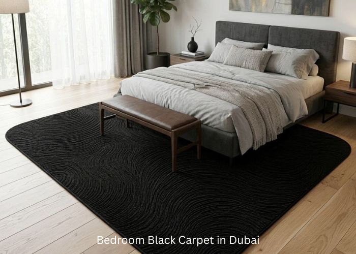 Bedroom Black Carpet in Dubai