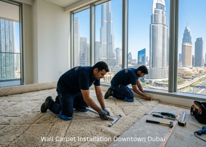 Wall Carpet Installation Downtown Dubai