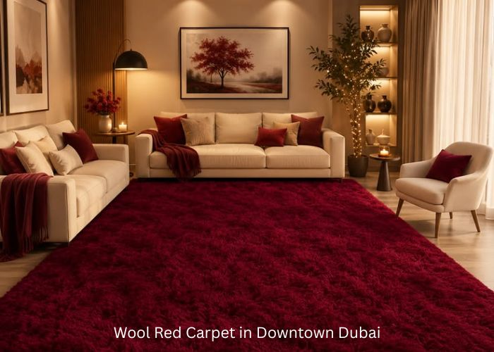 Wool Red Carpet in Downtown Dubai