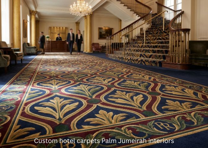 Custom hotel carpets Palm Jumeirah interiors