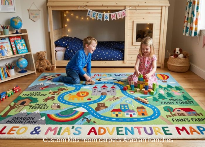 Custom kids room carpets Arabian Ranches