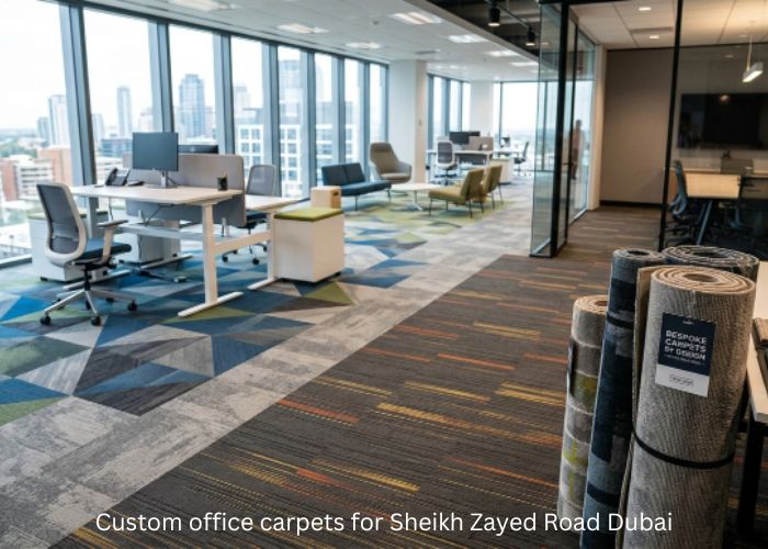 Custom office carpets for Sheikh Zayed Road Dubai