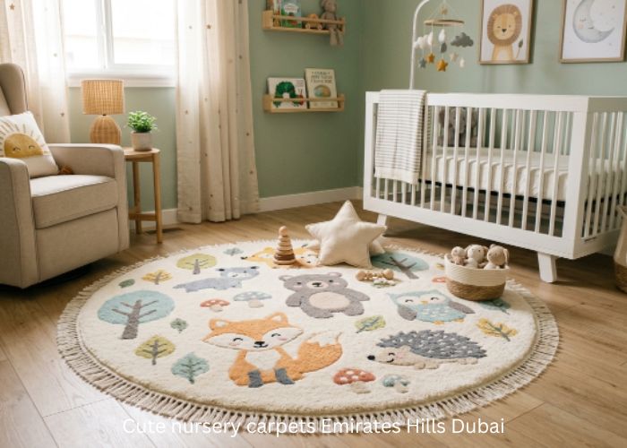 Cute nursery carpets Emirates Hills Dubai