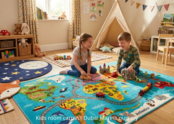 Kids room carpets Dubai Marina nursery