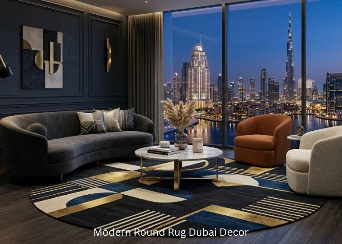Modern Round Rug Dubai Decor