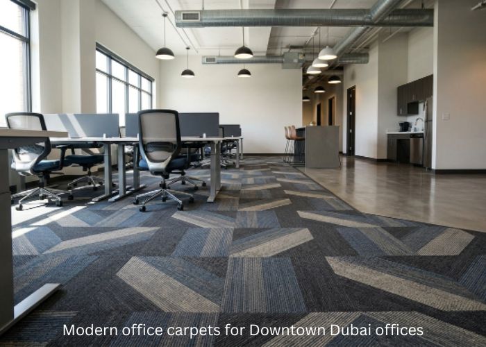 Modern office carpets for Downtown Dubai offices