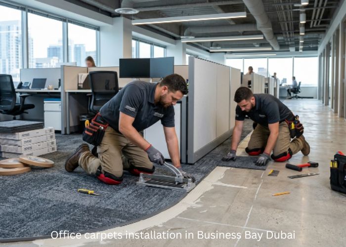 Office carpets installation in Business Bay Dubai
