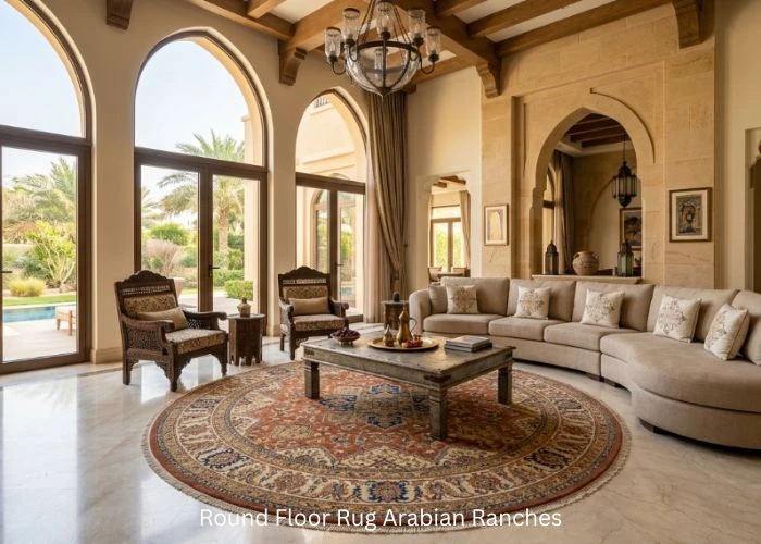 Round Floor Rug Arabian Ranches