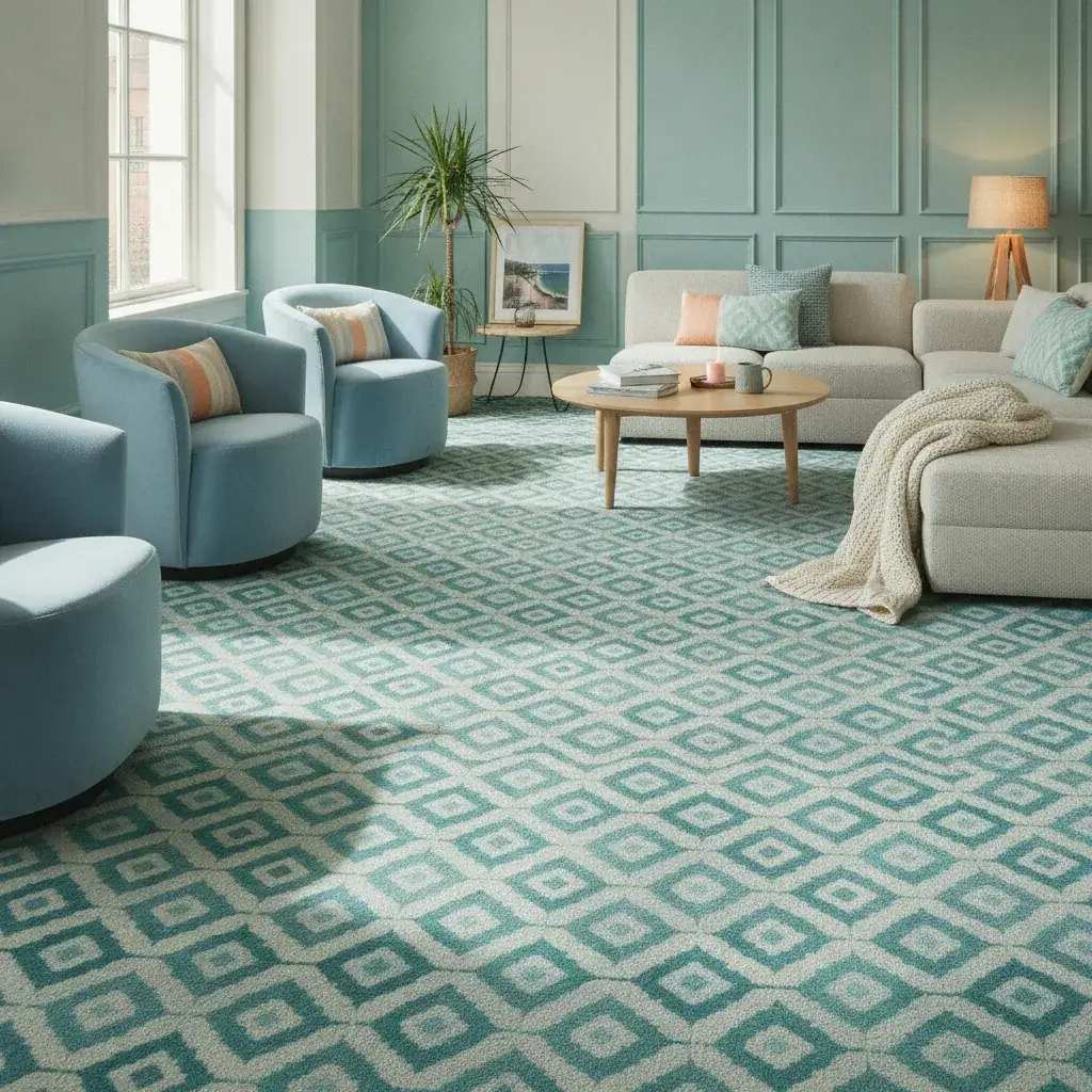 Vibrant Diamond Carpet