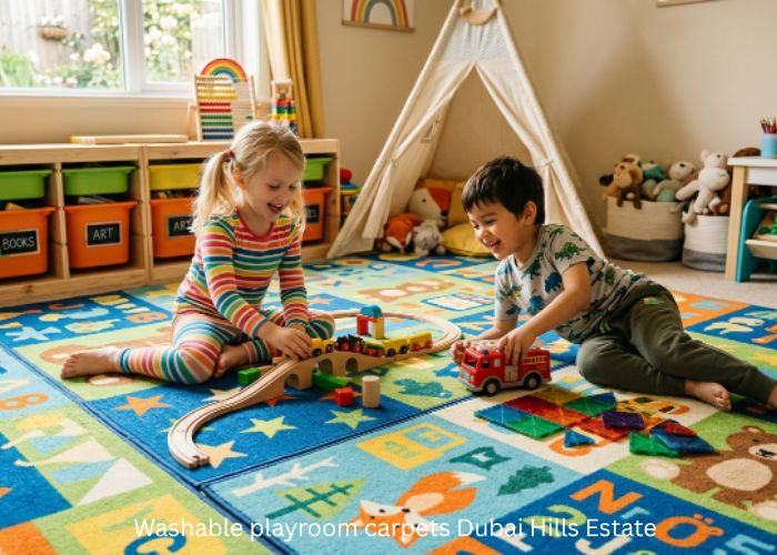 Washable playroom carpets Dubai Hills Estate