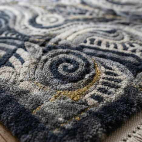 Wool Hand-Tufted Luxury Rug - Image 2