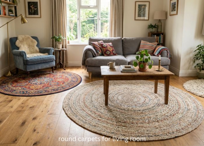 round carpets for living room