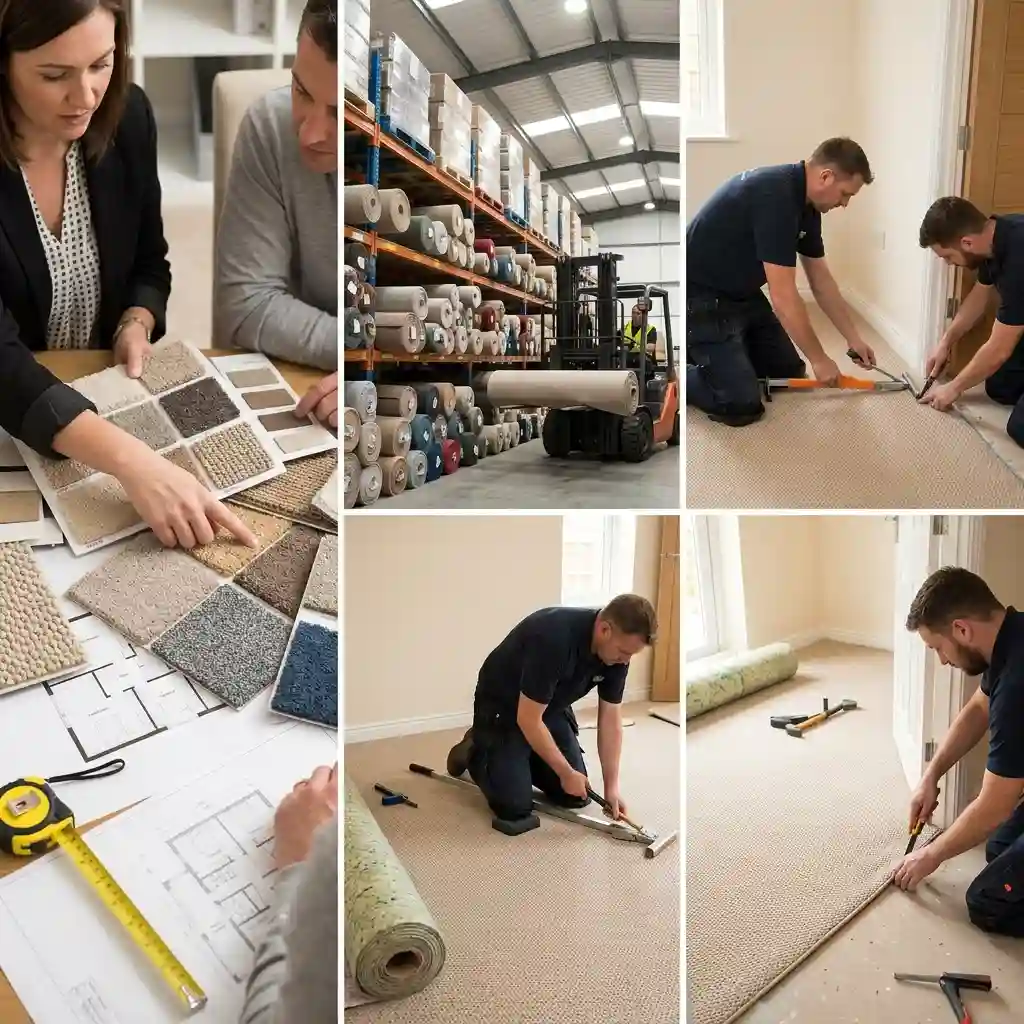 Carpet design supply and fitting