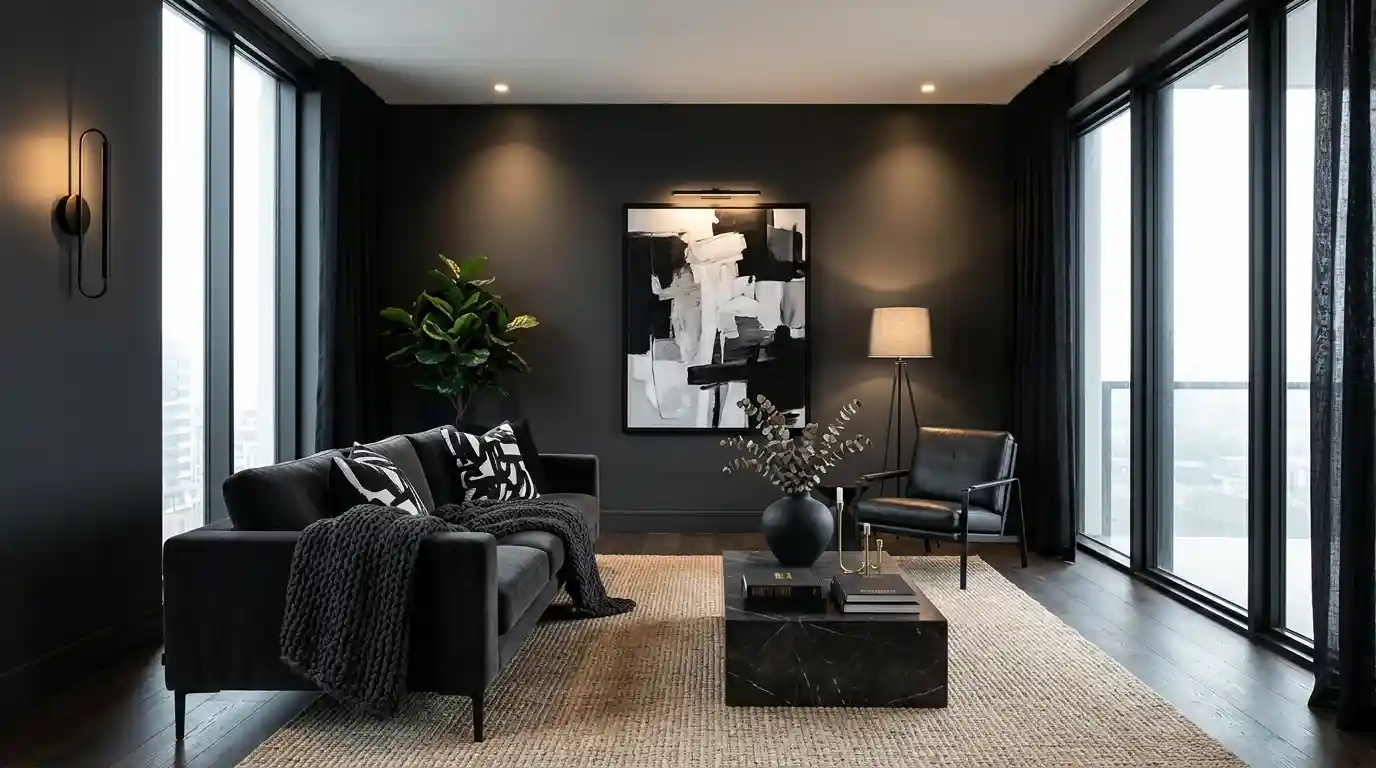 Charcoal sisal carpet