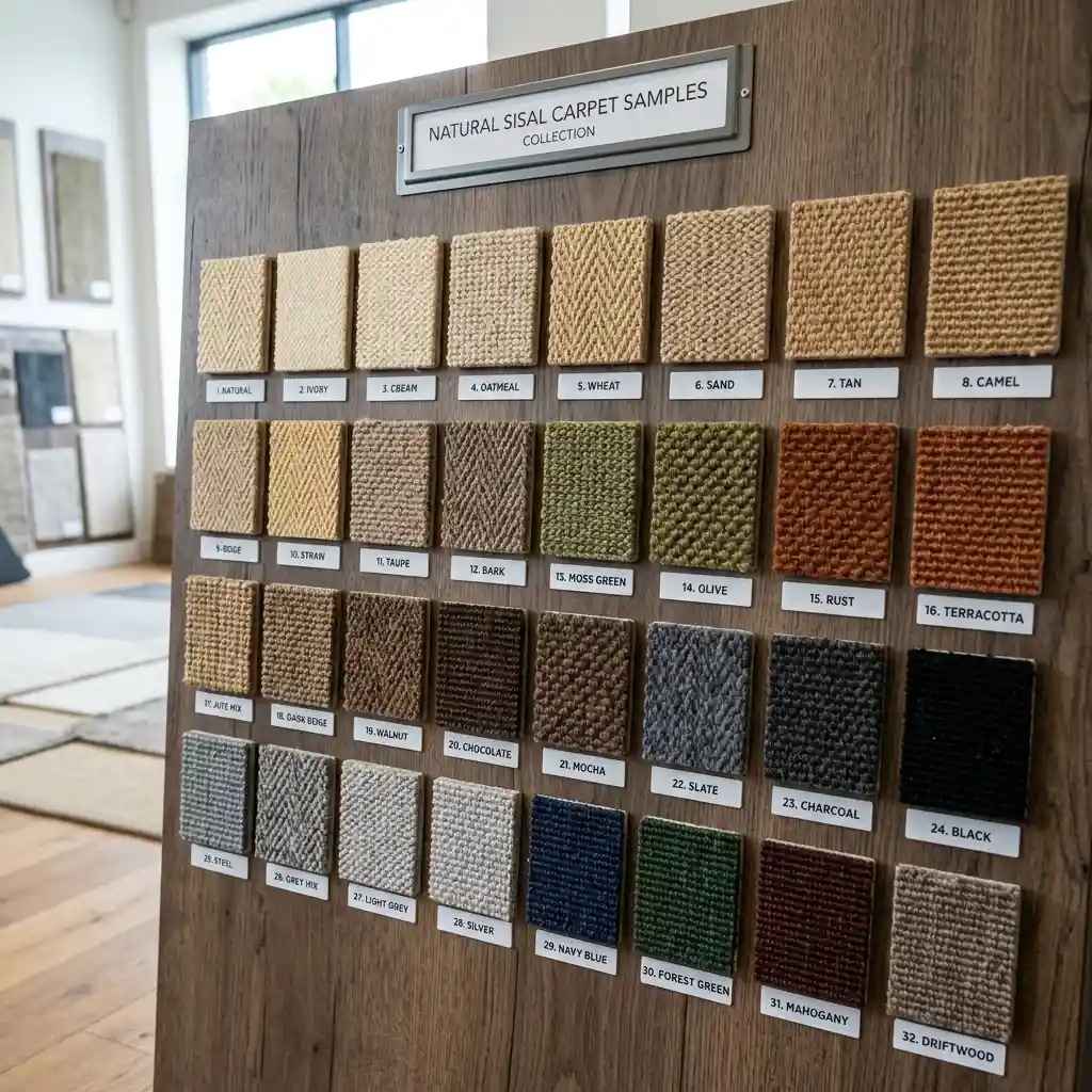 Colors Samples sisal carpet