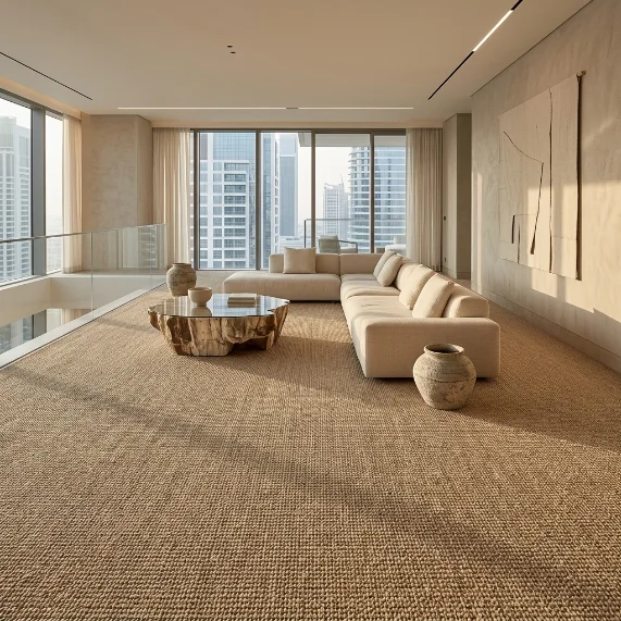 Living room Jute Wall to Wall Carpet