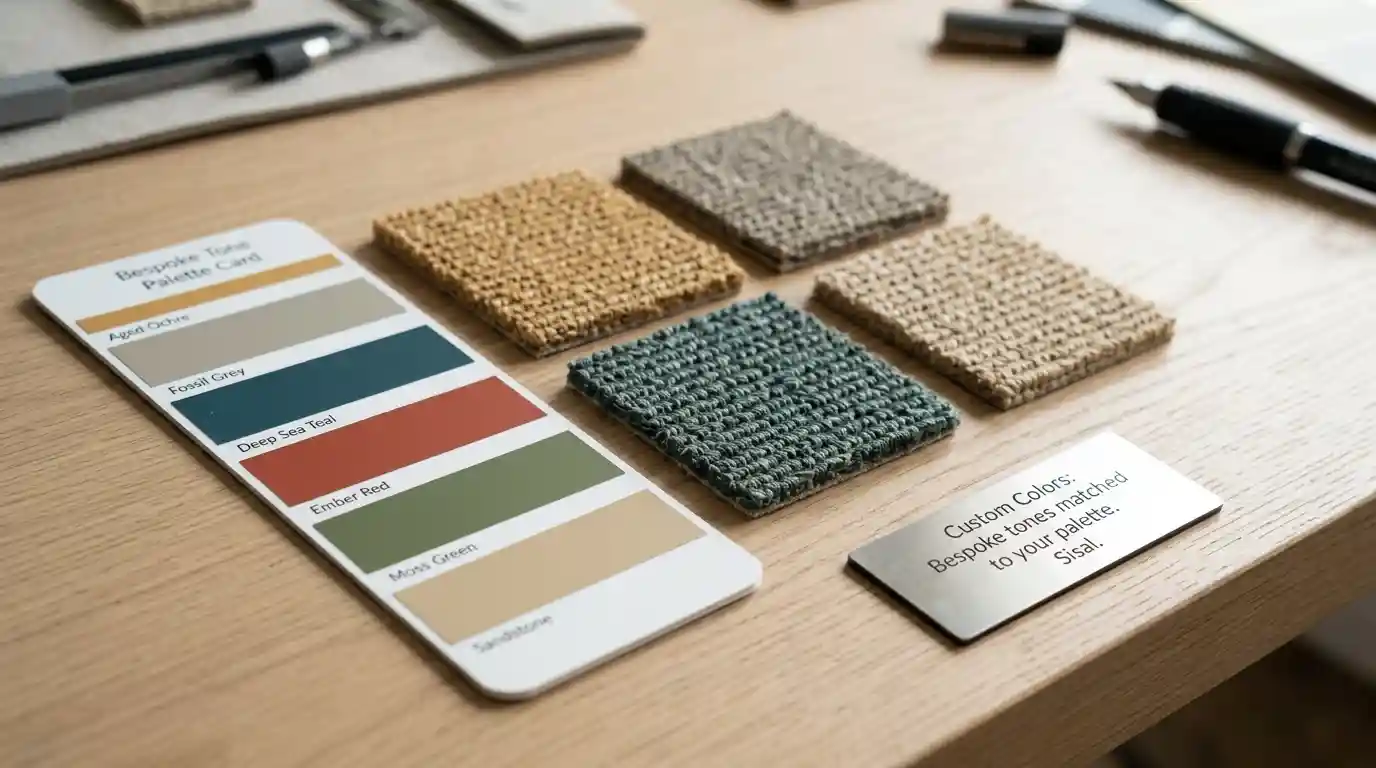Sisal carpet custom colors